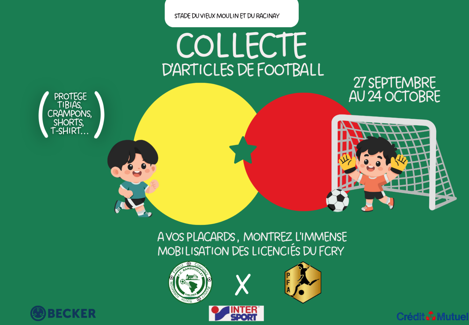 ⚽️ Opération solidaire : Collecte d’articles de football avec la PFA