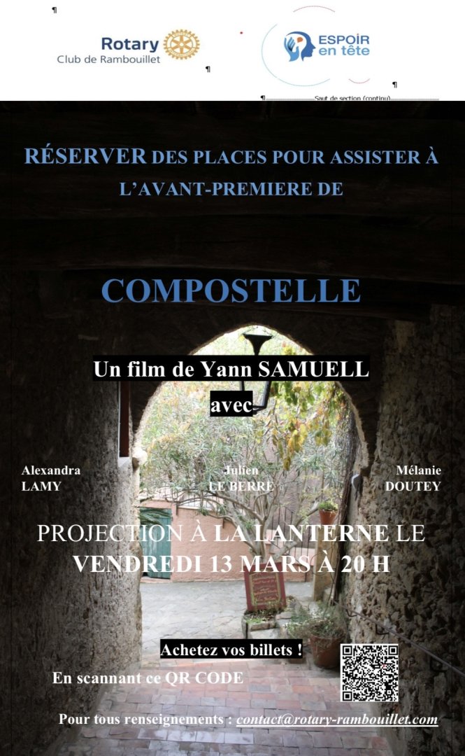AVANT-PREMIÈRE SOLIDAIRE : DÉCOUVREZ LE FILM "COMPOSTELLE" À LA LANTERNE