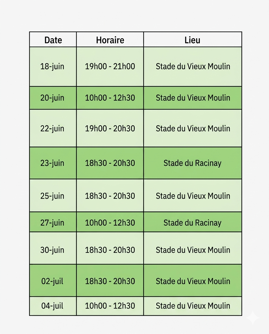 Inscriptions & Renouvellements : Les dates des permanences licences pour la saison prochaine !