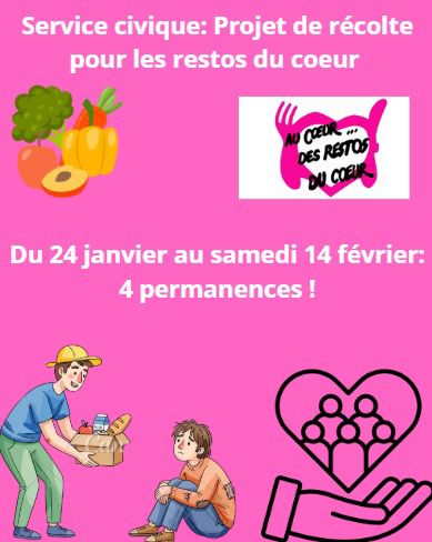 Service Civique : Projet récolte pour les restos du cœur